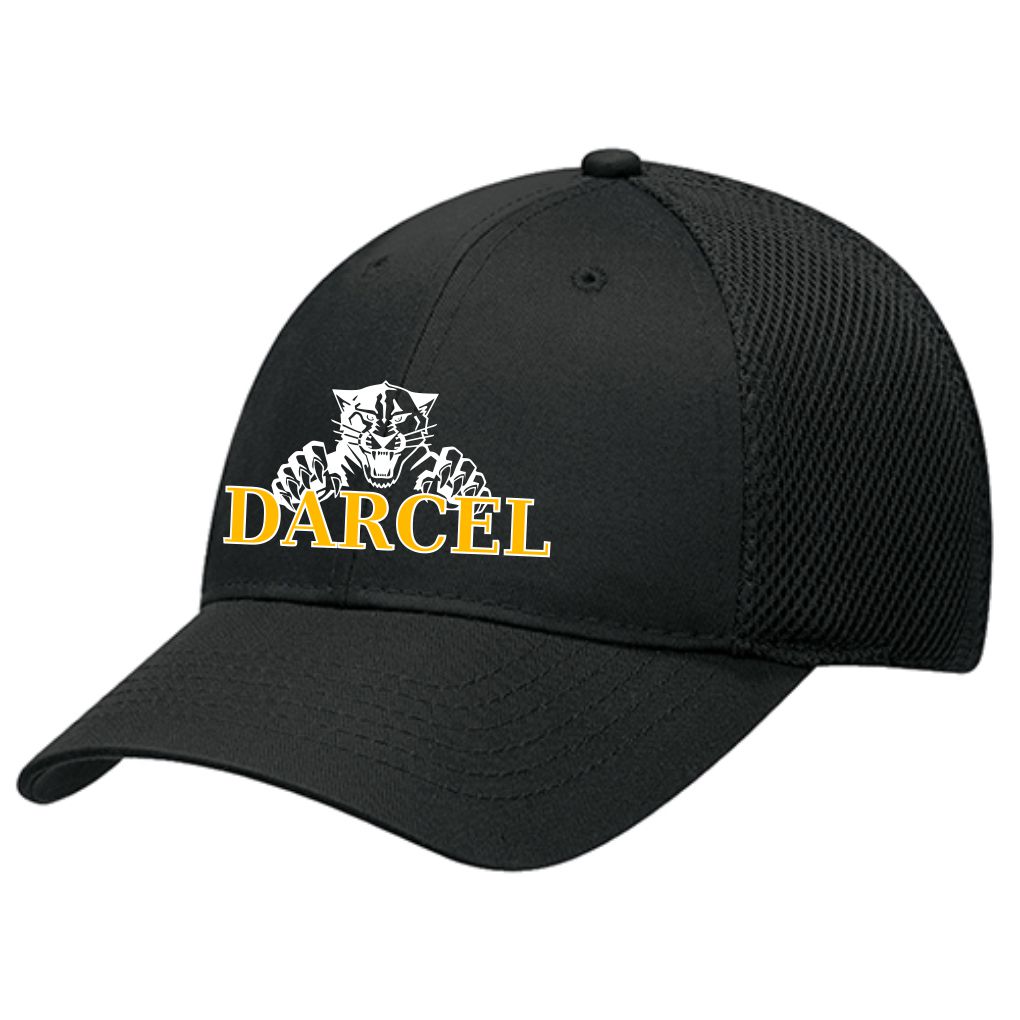 #15- Fitted Mesh Back Hat- Embroidered