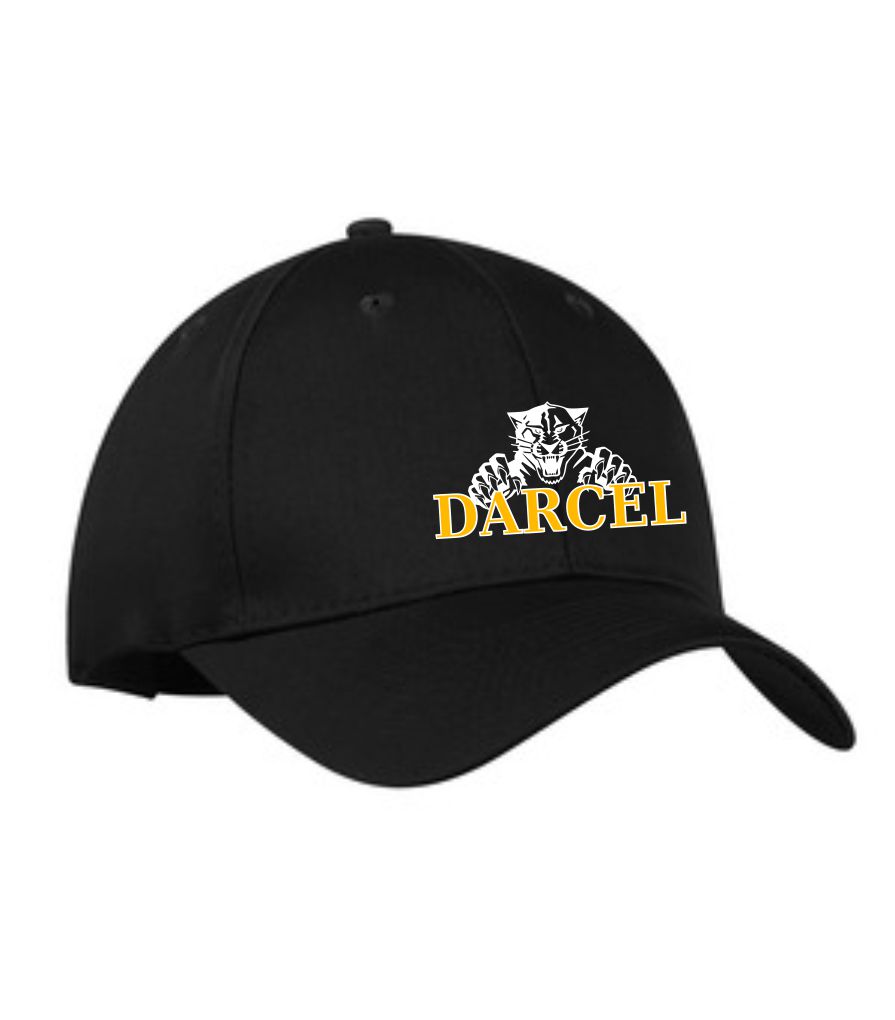 #14- Black Adjustable Hat- Embroidered